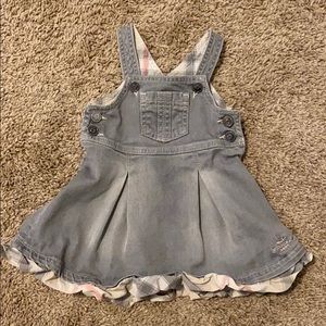 Burberry Girls Denim Overalls Dress